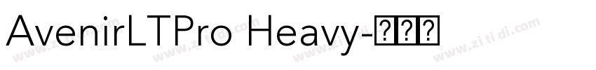 AvenirLTPro Heavy字体转换